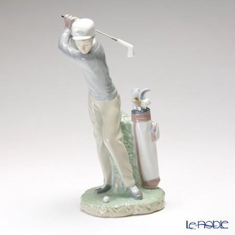 Amazon.com: LLADRÓ Golfer Man Figurine. Porcelain Golfer