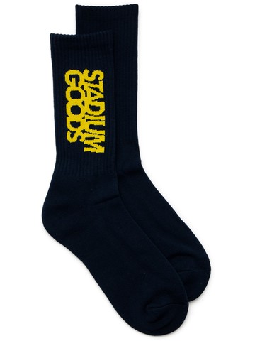 STADIUM GOODS® - logo "Fab 5" crew socks - unisex - Cotton/Polyester/Spandex/Elastane - L - Blue