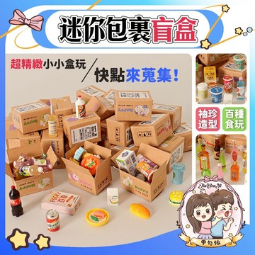 🌈甲勾依 快速出貨 迷你包裹盲盒 網紅爆款 滿足孩子拆包裹的樂趣 盲盒 扭蛋 食物 食玩 公仔 盲包 擺件 迷你 盒玩