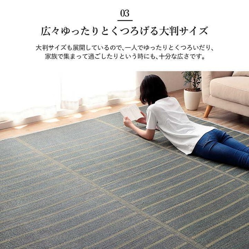 い草ラグ 4.5畳 NCXシルフ 240×240cm 4畳半 ラグマット 夏用 夏 ござ