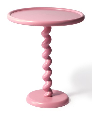 POLSPOTTEN - Twister side table - unisex - Metal - One Size - Pink