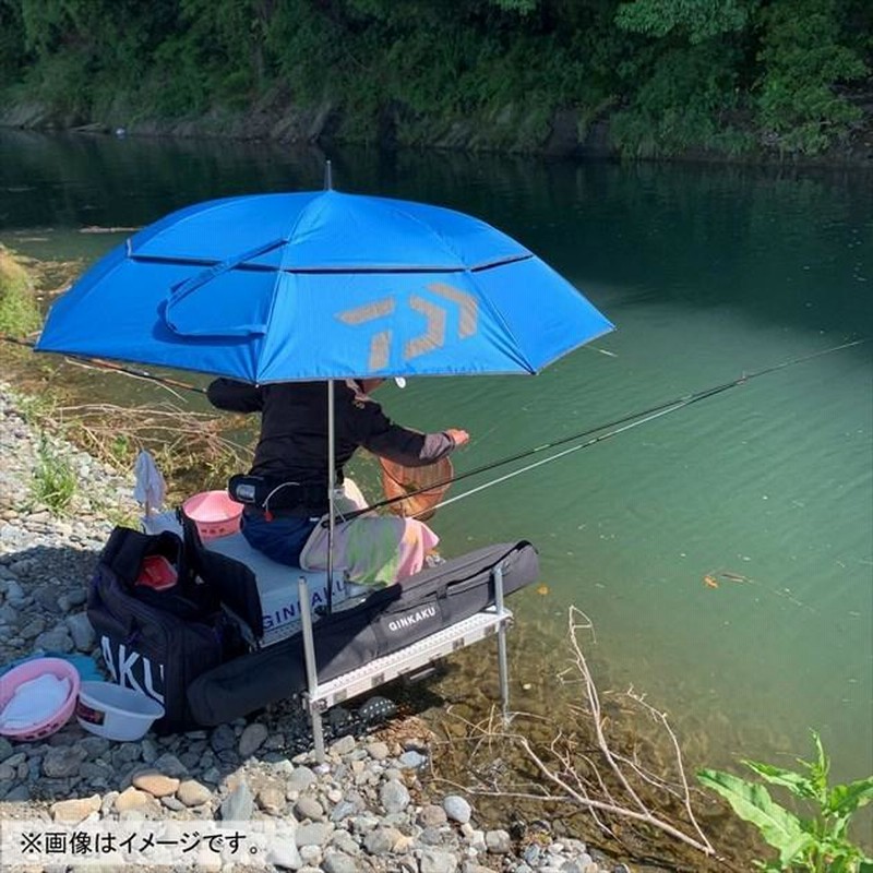 フラワーB ブルーグレイ ダイワ へらパラソル W90 G-223 ライトグレー