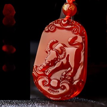 天然紅玉髓十二生肖鼠牛虎兔龍蛇馬羊猴雞狗豬吊墜大小號補火玉佩