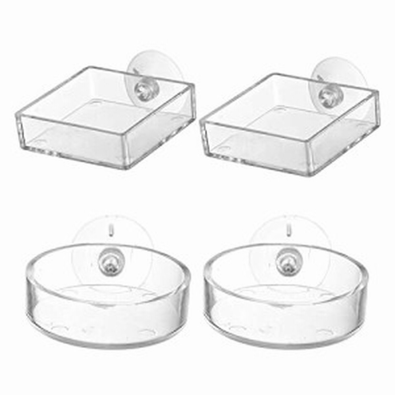Ricisung 4個セット 水槽用 フードフィーダー 給餌器 水槽 フィーダーカップ フィーダー アクリル製 吸盤付き ワームフィーダ 餌入れ 餌 通販 Lineポイント最大1 0 Get Lineショッピング