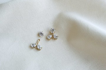 圓氐  時代軌跡 金字塔秘寶925銀針耳環