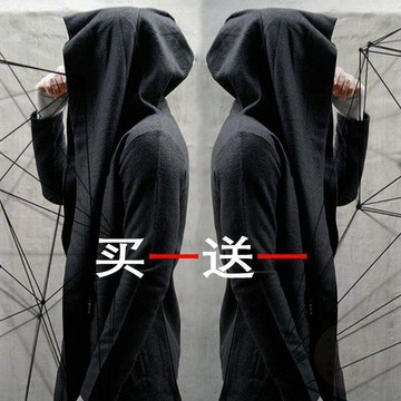 🔥限時下殺🔥暗黑者巫師斗篷中長款衛衣刺客信條風衣連帽男士中長款 披風 外套男