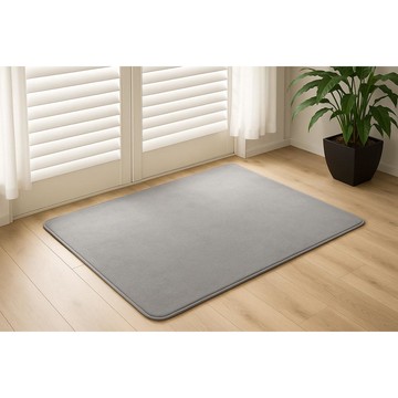 經典記憶棉地毯 140x90cm 太空灰