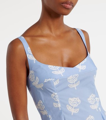 Marni Floral cotton midi dress