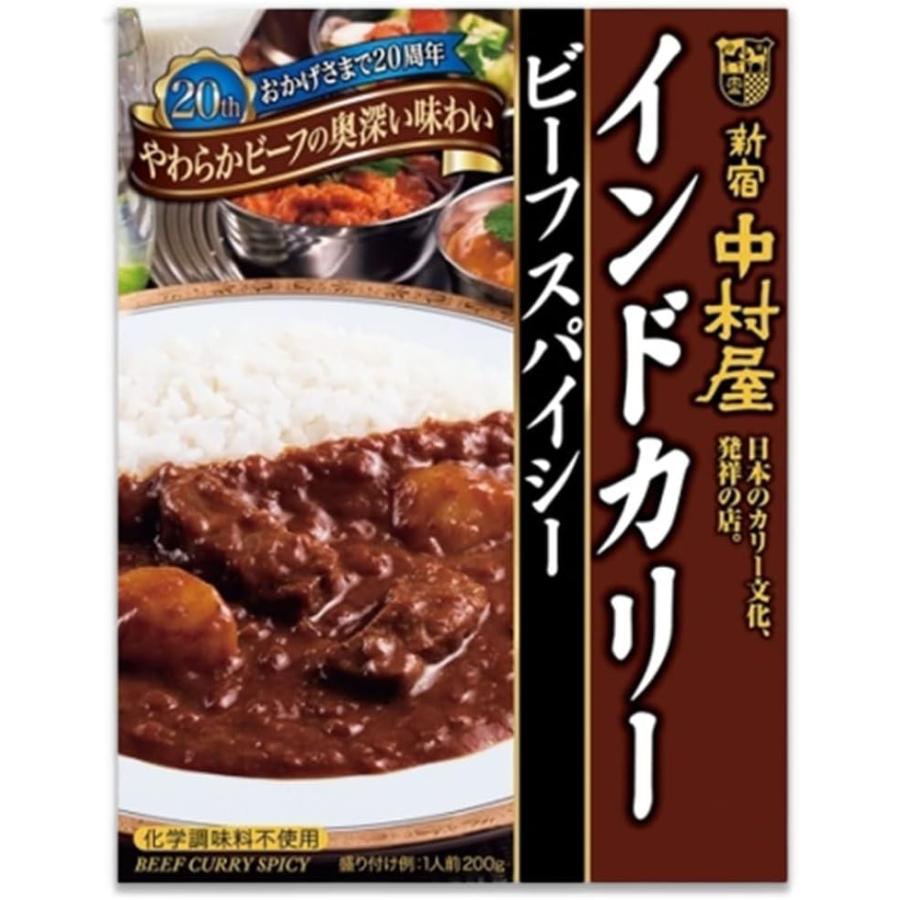 新宿中村屋 インドカリー ビーフスパイシー 200g入り 1個 レトルト インドカレー レトルトカレー 中村屋 人気 テレビ