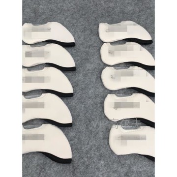 高爾夫鐵桿套小窗口球桿套尼龍布桿頭保護套TLM黑色白色帽套