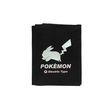 【Pokemon】 寶可夢對折短夾-黑色PK00C05BK