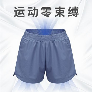 新款歐美健身運動短褲夏季熱褲防走光休閑速干跑步鍛煉瑜伽短褲