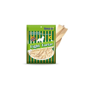 Bone Plus-牛奶螺旋四星潔牙棒 平裝包 100g x 6入組(購買第二件贈送寵物玩具x1包)