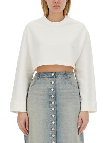 courreges cropped sweatshirt