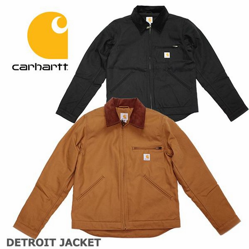 カーハート デトロイト ジャケット CARHARTT DUCK DETROIT JACKET ブラック ブラウン | LINEショッピング