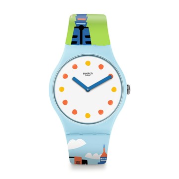 Swatch #TAIWANDERING 經典手錶/男錶/女錶/瑞士製造 SUOZ319 (41mm)【官方旗艦店】