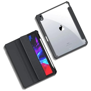 XUNDD Apple iPad Air 6 11吋 (2024) 甲殼蟲夢幻系列四角耐衝擊三折透明側掀套