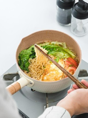 廚房用品~雪平鍋不粘鍋帶蒸籠兒童輔食蒸屜小奶鍋家用煎煮一體湯鍋炸鍋 雙11全館免運