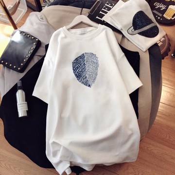 大碼女裝胖mm2025年新款夏季短袖t恤300斤寬松顯瘦純棉上衣孕婦裝