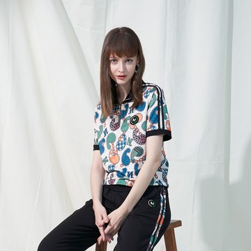 CLL巧玲瓏 趣味多彩半拉鍊翻領上衣 2369315