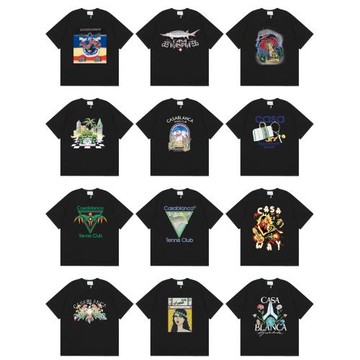 美式潮牌Casablanca網拍短袖男士情侶ins夏季超火T恤女上衣半袖