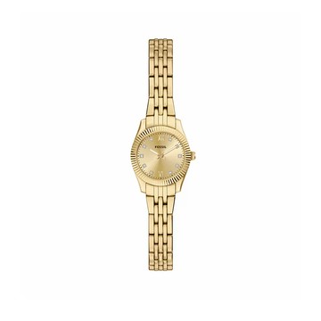 【FOSSIL】Scarlette 都會晨曦女錶 金色不鏽鋼錶帶 20 MM ES5474