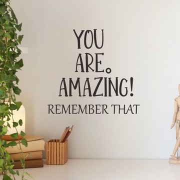 【MR.ZAKKA】創意萬用裝飾貼紙-標示系列 YOU ARE AMAZING 居家布置 DIY可移式壁貼 無痕壁貼 牆貼