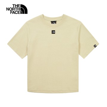 UE女款米色純棉短袖T恤｜8BUH3X4