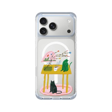 iPhone 17 Pro Max ClearX (MagSafe 兼容) 冰透藍 - Livia Fălcaru - 一個溫暖的午後