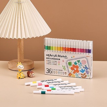Tempo 節奏 壓克力(丙烯)馬克筆(AC-220)36色(1組入)【小三美日】 DS024314 海報 卡片 彩繪