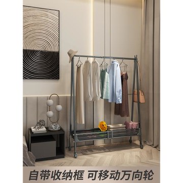 掛衣架床邊落地臨時放衣服神器晾衣架室內家用折疊臥室移動衣帽架