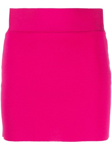 P.A.R.O.S.H. - knitted mini skirt - women - Viscose/Polyamide - M - Pink