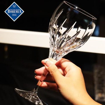 日本NY捷克進口水晶玻璃高腳紅葡萄酒杯香檳杯對杯子送禮品物盒