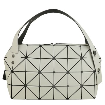 ISSEY MIYAKE 三宅一生 BAOBAO 白米皮紋方格4x6手提包