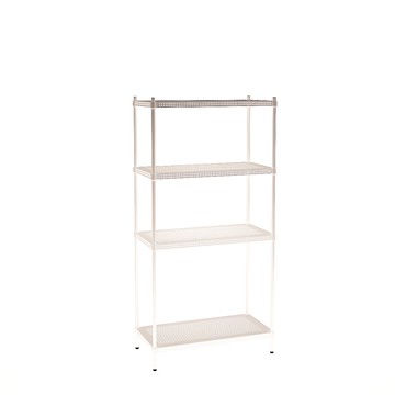 [客尊屋]粗管/沖孔/45x90x180hcm 白騎士沖孔 四層架白騎士