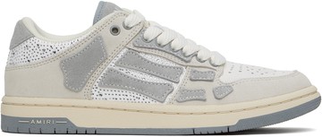 AMIRI 灰色 & 白色 Crystal Suede Skel Top Low 运动鞋