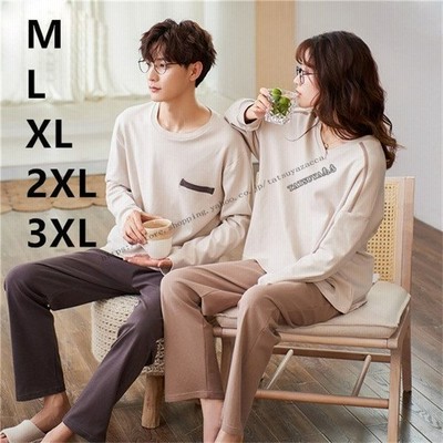ペア パジャマ レディース 長袖 長パンツ 春 秋 ルームウェア メンズ パジャマ 部屋着 韓国風 寝間着 お揃いパジャマ ペア 部屋着 寝巻き 通販 Lineポイント最大get Lineショッピング