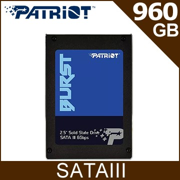 Patriot美商博帝 BURST 960G 2.5吋 SSD固態硬碟