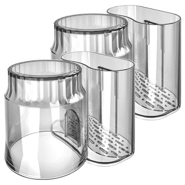 壁掛式牙刷架 2入組 PS + 壓克力材質  黑曜晶  1組