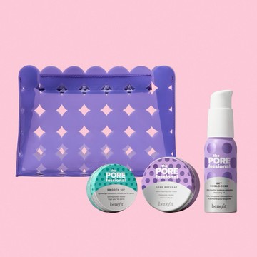 600折300✨聖誕新品【Benefit】毛孔對對碰保養組 (泥膜+卸妝油+精華乳+化妝包) 快速出貨