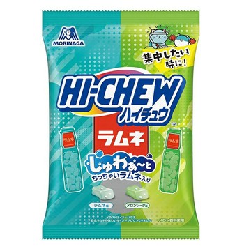 【江戶物語】森永 嗨啾 HI-CHEW 彈珠汽水/哈密瓜蘇打風味軟糖 68g  夾心軟糖 MORINAGA 日本進口
