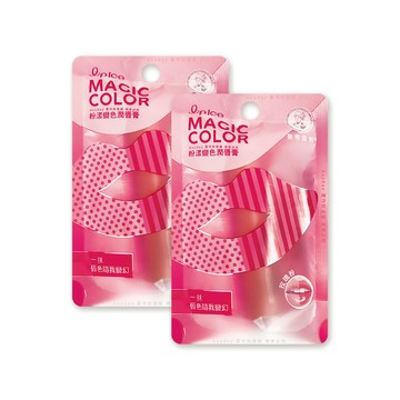 (2袋)曼秀雷敦Magic Color粉漾變色潤唇膏-玫瑰粉(1入/袋)