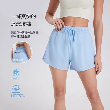 夏新運動短褲 女寬鬆夏季速乾防嗮 涼感跑步健身褲 防走光舞蹈瑜伽褲