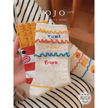 JOJOS L. PD.First.潮流韓版日系可愛卡通丑萌搞怪長襪女 | 急救