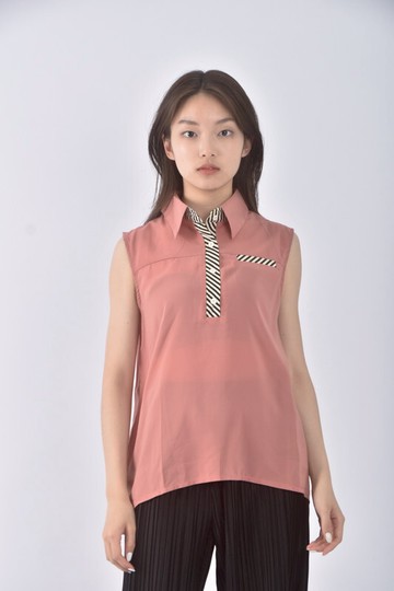 (S) tokyo fashion質感無袖橘色上衣