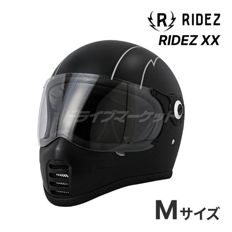 RIDEZ XX THUNDER BOLT ブラックベース Mサイズ(57- 58cm) 数量限定モデル フルフェイスヘルメット バイク用ヘルメット  ライズ | LINEブランドカタログ