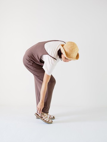 ByTheSea 意大利面長款連身褲 - 摩卡