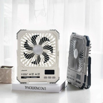 JWAY 長伴風|85小時續航定時風扇JY-FN603W/G(2萬大電量/LED照明)