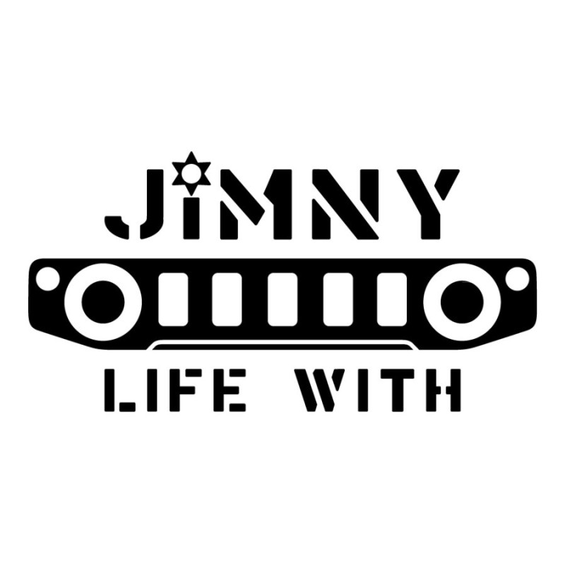 ジムニー JIMNY JB64 / ジムニーシエラ JB74 / カッティングステッカー / LIFE WITH JIMNY 《カラー選べます》 通販  LINEポイント最大0.5%GET | LINEショッピング