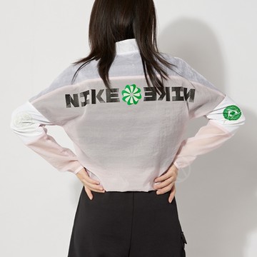 Nike AS W Icnclsh Jacket 女款 白粉色  慢跑 反光 運動 風衣 外套 CU3049-663